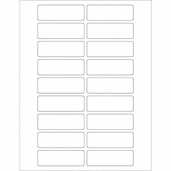 Tape Logic® Rectangular Laser Labels, 3" x 1", White, 1800/Case