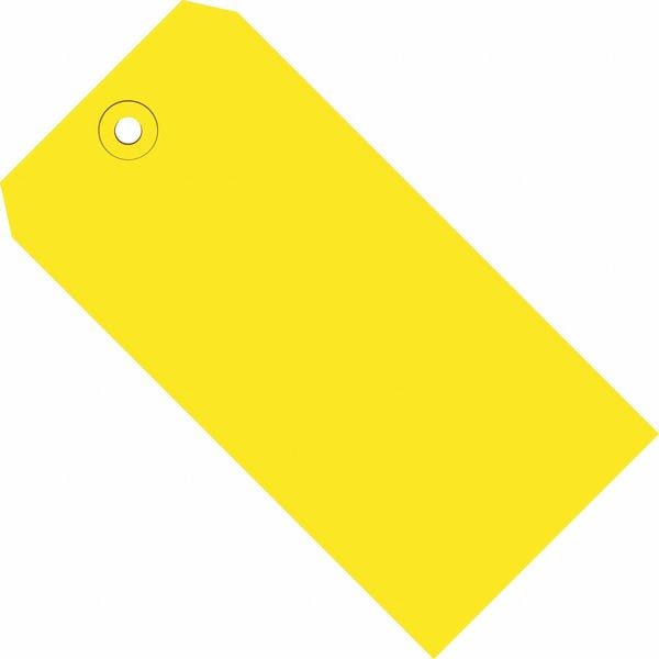 Shipping Tags, 13 Pt., 8" x 4", Yellow 500/Case
