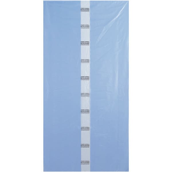 VCI Gusset Poly Bags, 23" x 17" x 46", 4 mil, Blue, None, 100 PK