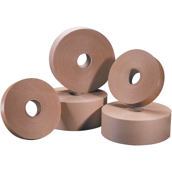 Tape Logic® #6000 Non Reinforced Water Activated Tape, 3" x 600', Kraft, 10/Case