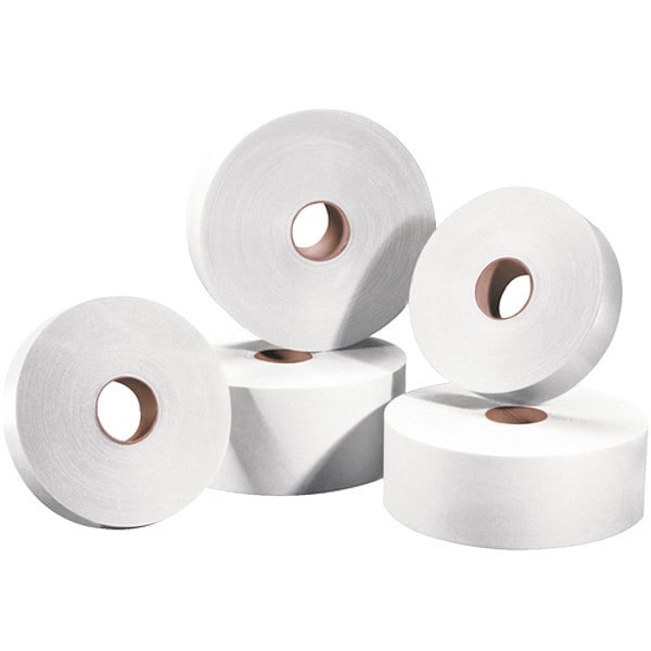 Tape Logic® #6000 Non Reinforced Water Activated Tape, 3" x 600', White, 10/Case