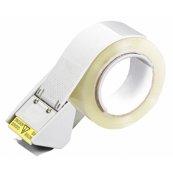 Plastic Clamshell Tape Dispenser. 2", 2" Max. Tape Width. Plastic, Gray