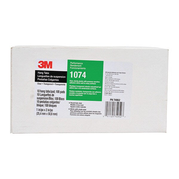 HngTb1074Clr, 1nx2n, 10/pk, PK10