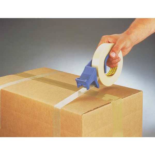 Handheld Tape Dispenser, 1 in Max. Tape Width. 5 1/2 in Tape Core Dia, Pistol, Plastic, Black