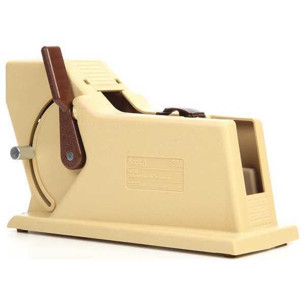 Tape Dispenser, 24 mm 1 in Max. Tape Width. 5 3/4 in Tape Core Dia, Tan