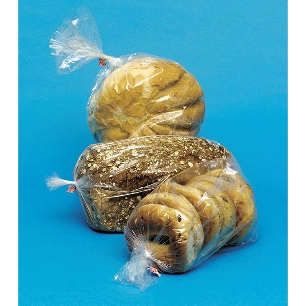 Open Poly Bags, 8" x 4", 1 mil, Clear, None, 1000 PK