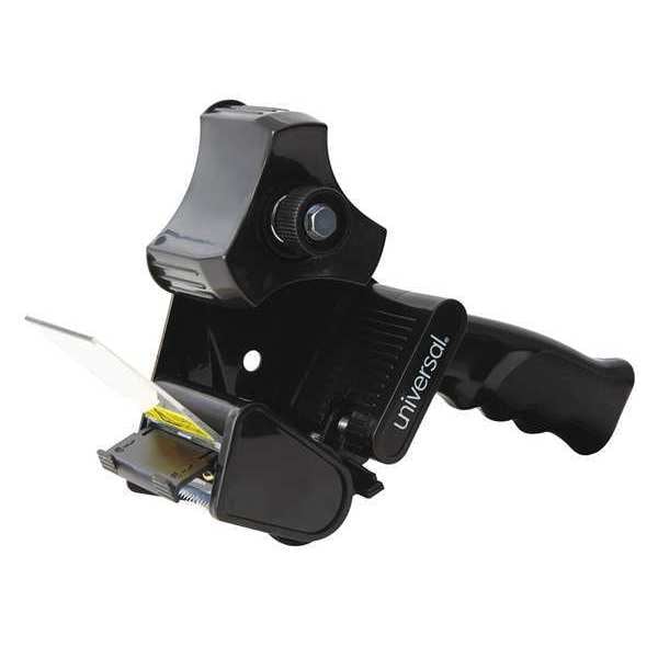 Handheld Box Sealing Tape Dispenser, 3" Core, 2" Max. Tape Width. Plastic/metal, Black