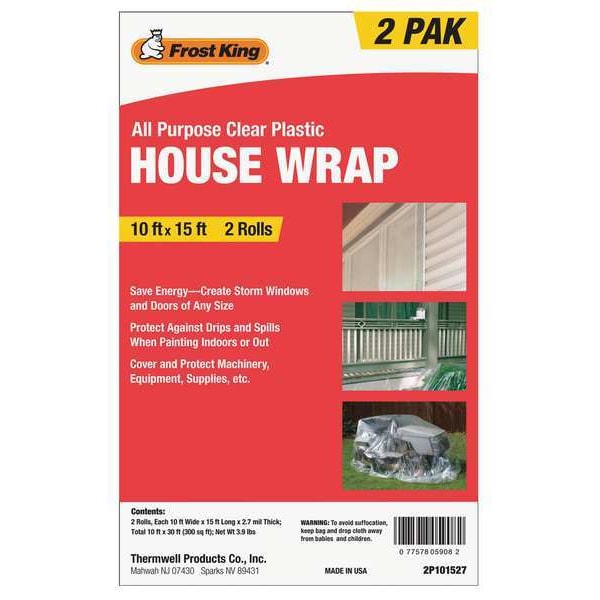 House Wrap 10 ft. x 15 ft., Pk2