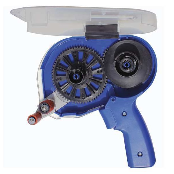 Handheld Tape Dispenser, 3/4 in Max. Tape Width. Pistol, Blue