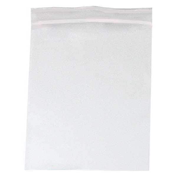 Reclosable Poly Bag, Zip Seal, 18 in L, 13 in W, 6 mil Thick, Low Density Polyethylene (LDPE)