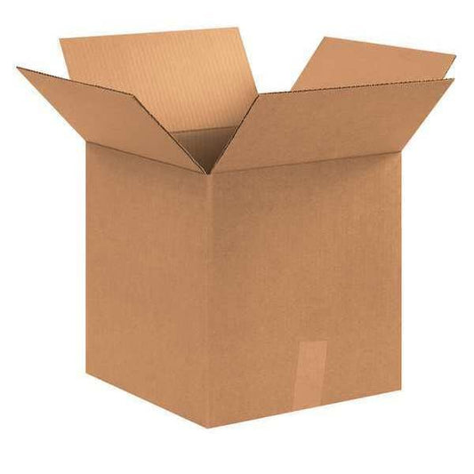 Corrugated Boxes, 12 3/4" x 12 3/4" x 13 1/2", Kraft, 25/Bundle