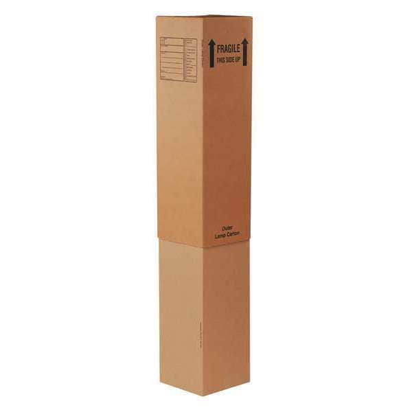 Outer Lamp Boxes, 12 5/16" x 12 5/16" x 40", Kraft, 15/Bundle
