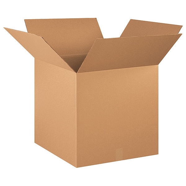 Corrugated Boxes, 20" x 20" x 20", Kraft, 10/Bundle