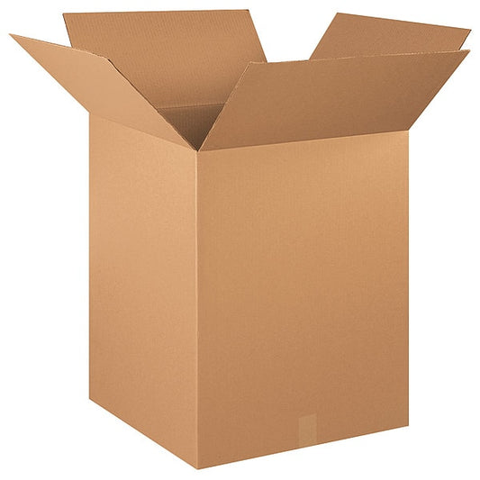 Corrugated Boxes, 20" x 20" x 26", Kraft, 10/Bundle