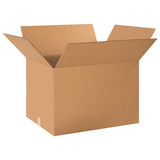 Corrugated Boxes, 24" x 17" x 15", Kraft, 15/Bundle