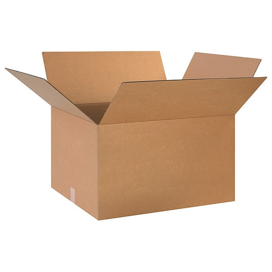 Corrugated Boxes, 24" x 20" x 14", Kraft, 10/Bundle