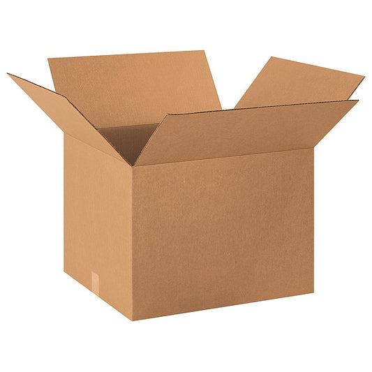 Corrugated Boxes, 20" x 18" x 14", Kraft, 10/Bundle