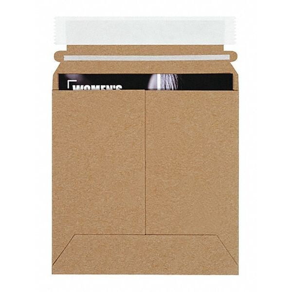 Mailer Envelope, 6 In. W, Kraft, PK200