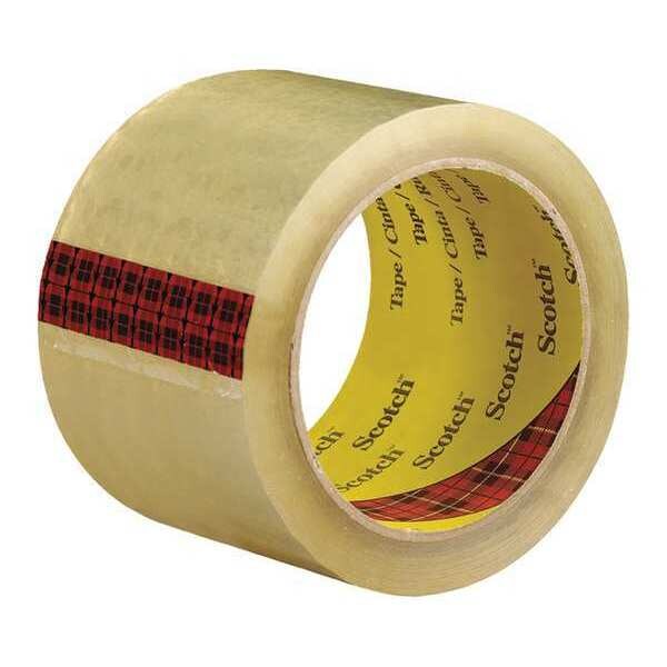3M™ 3743 Carton Sealing Tape, 2.6 Mil, 3" x 55 yds., Clear, 6/Case