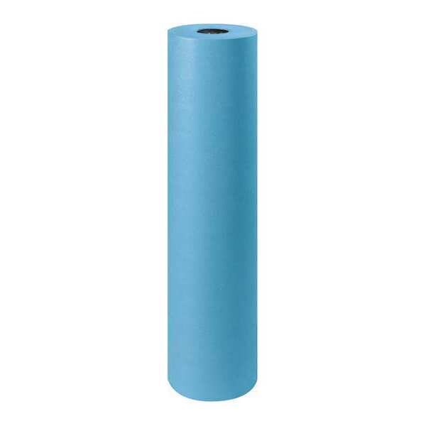 Colored Kraft Paper, 50#, 36", Blue, 1/Roll