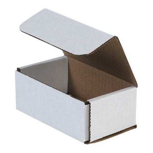 Corrugated Mailers, 5" x 3" x 2", White, 50/Bundle