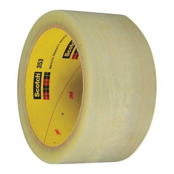 3M™ 353 Carton Sealing Tape, 1.9 Mil, 2" x 55 yds., Clear, 36/Case