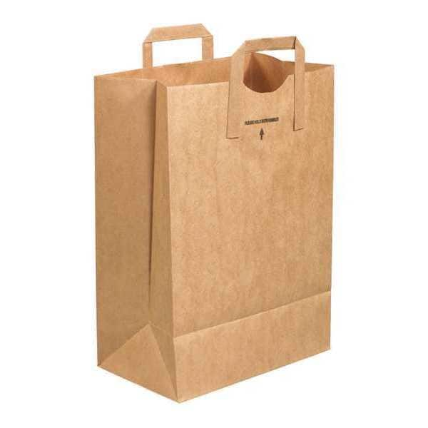 12" x 7" x 17" Flat Handle Grocery Bags, PK 300