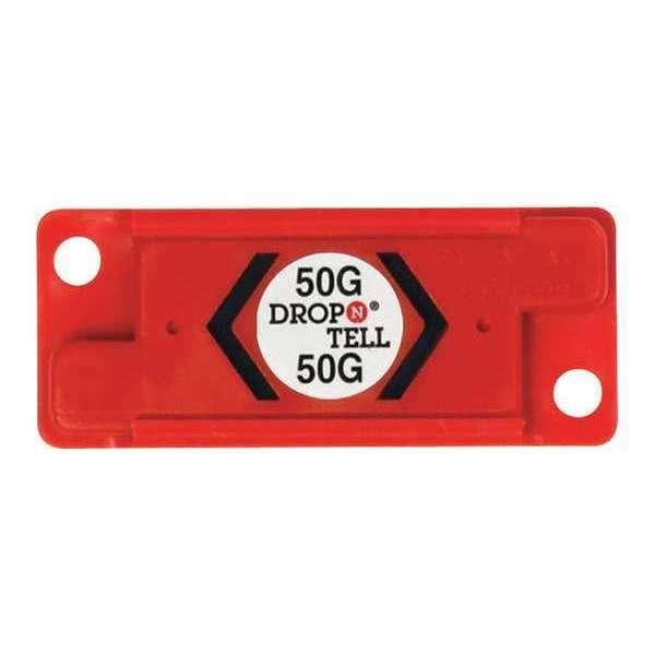 Drop-N-Tell® Resettable Indicator 50G, Red, 25/Case