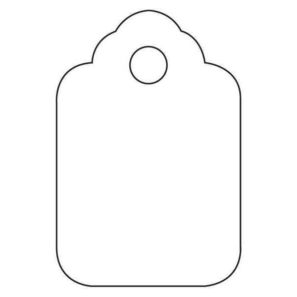Merchandise Tags, 1 3/4" x 2 7/8", White, 1000/Case