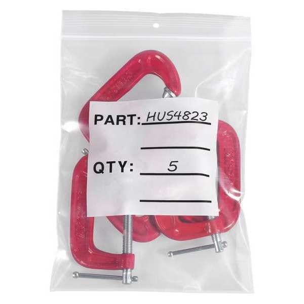 Parts Bags W/ Hang Holes, 3" x 4", 4 mil, Clear, 1000 PK