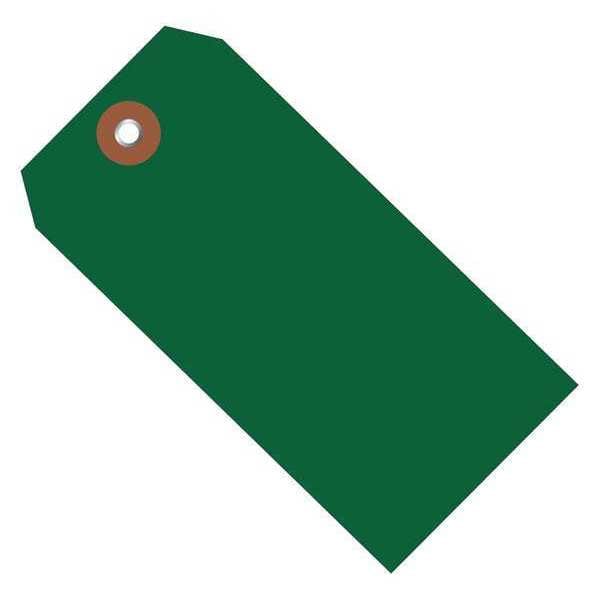 Plastic Shipping Tags, 6 1/4" x 3 1/8", Green, 100/Case