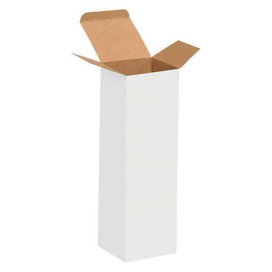 Reverse Tuck Folding Cartons, 3" x 3" x 10", White, 250/Case