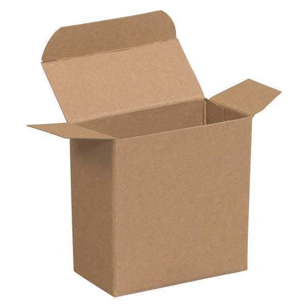 Reverse Tuck Folding Cartons, 3 5/16" x 1 1/2" x 3 5/16", Kraft, 1000/Case
