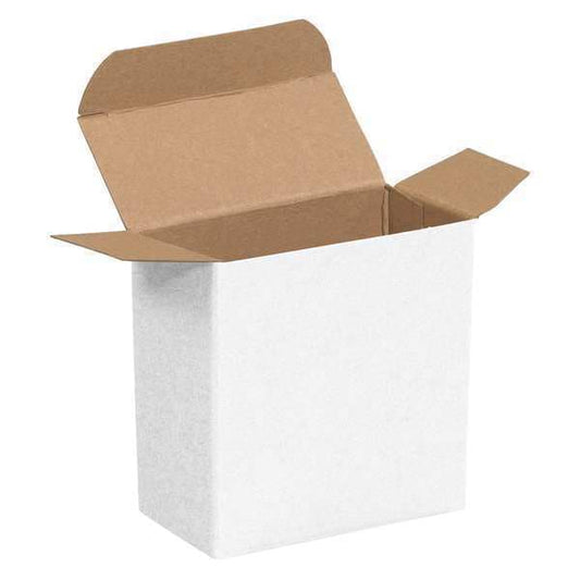 Reverse Tuck Folding Cartons, 3" x 2" x 3", White, 500/Case