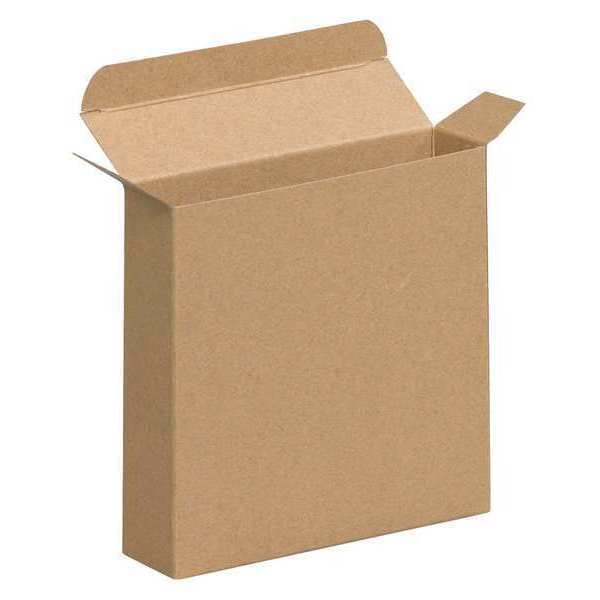 Reverse Tuck Folding Cartons, 5 1/4" x 1" x 5 1/4", Kraft, 250/Case
