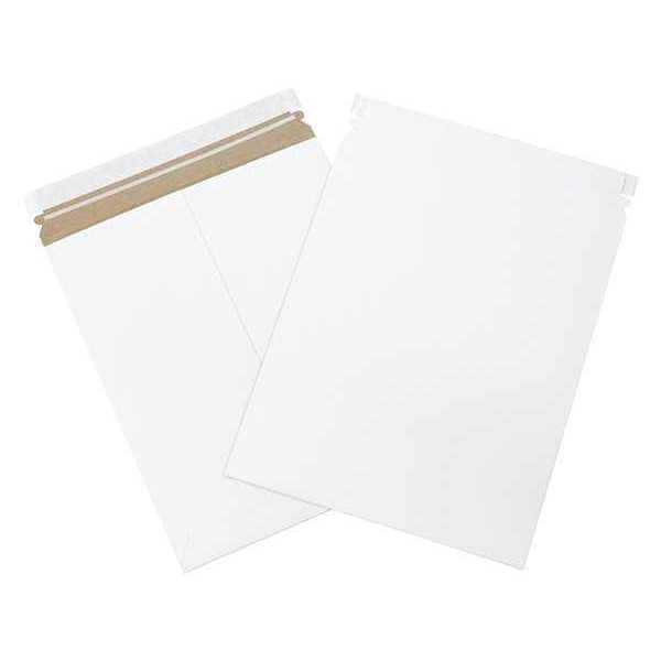 Self-Seal Flat Mailers, 11" x 13 1/2", White, 100/Case