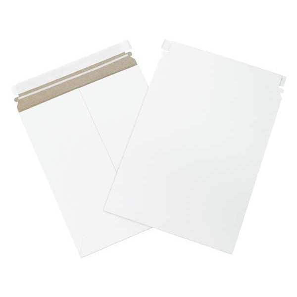Self-Seal Flat Mailers, 9 3/4" x 12 1/4", White, 100/Case