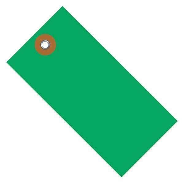 Shipping Tags, 4 3/4"x2 3/8", Green, PK100