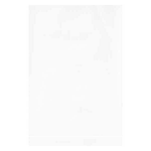 Flat Poly Bags, 4" x 6", 2 mil, White, 1000 PK