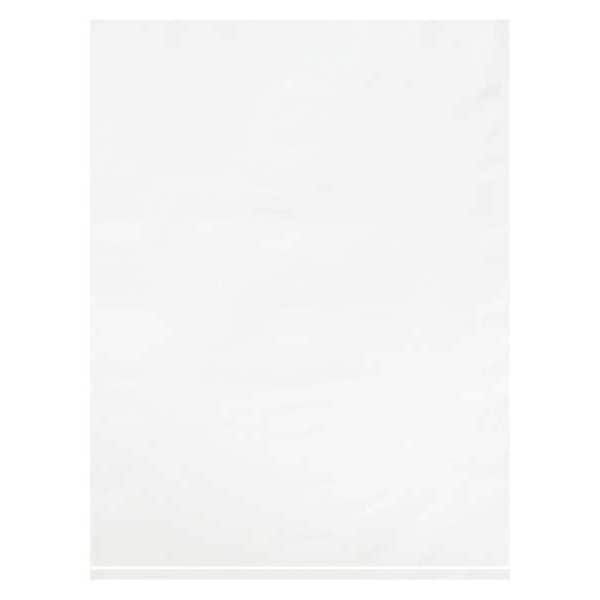 Flat Poly Bags, 9" x 12", 2 mil, White, 1000 PK