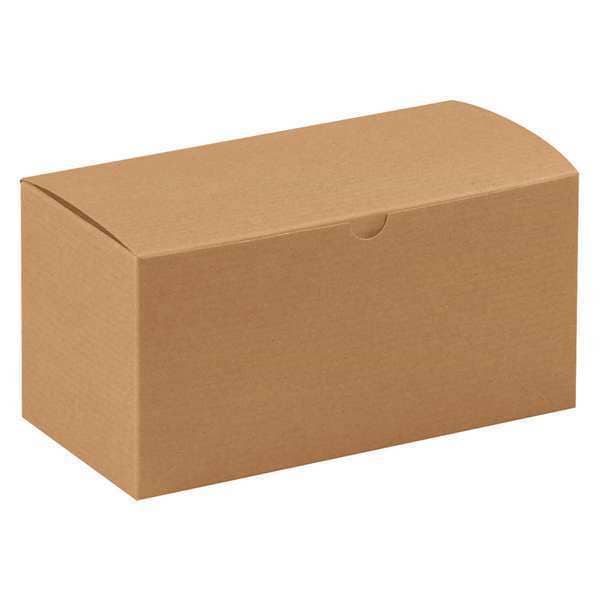 Gift Boxes, 9" x 4 1/2" x 4 1/2", Kraft, 100/Case