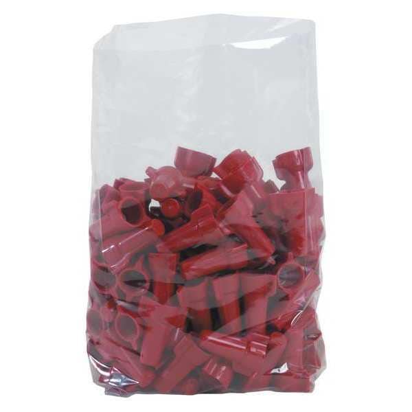 Poly Bags, 8" x 4" x 21", 1 mil, Clear, 1000 PK