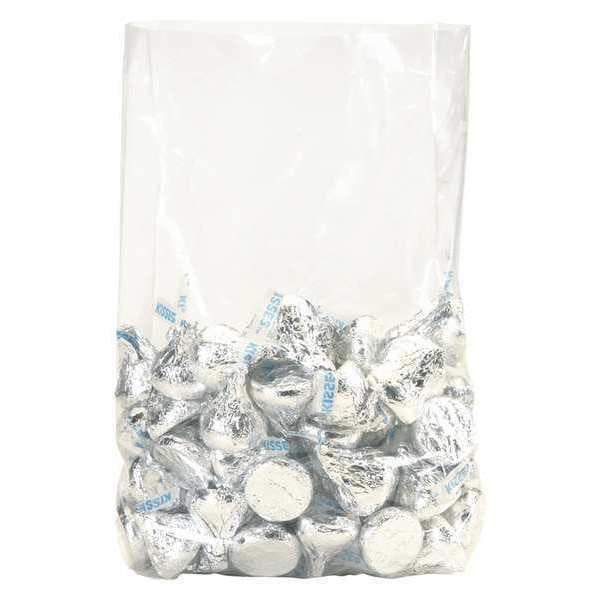Gusseted Poly Bags, 18" x 8" x 14", 3 mil, Clear, 250 PK
