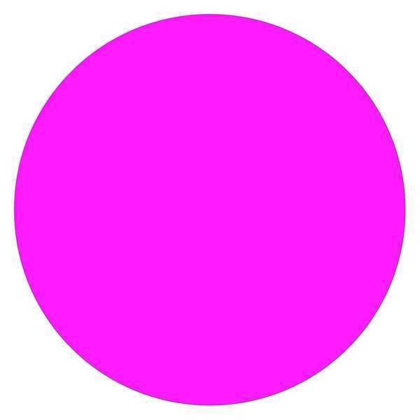 Tape Logic® Inventory Circle Labels, 2", Fluorescent Pink, 500/Roll