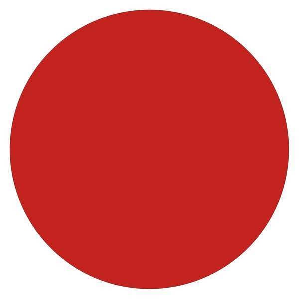Tape Logic® Inventory Circle Labels, 4", Red, 500/Roll