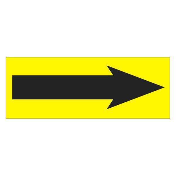 Tape Logic® Labels, "Arrow", 1 1/2" x 4", Fluorescent Yellow, 500/Roll