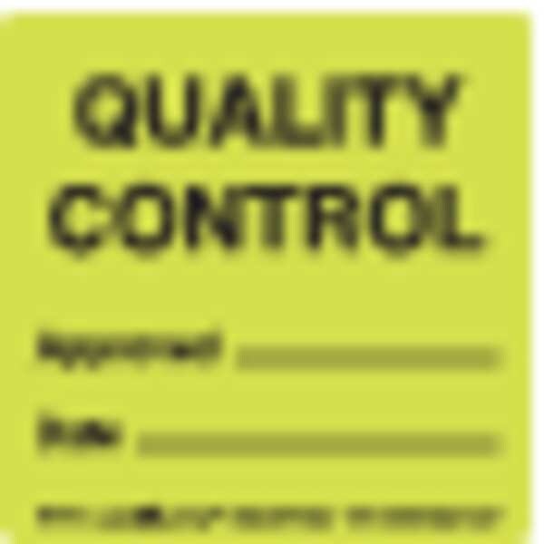 Quality Control Approvd Date, Label, Pk500