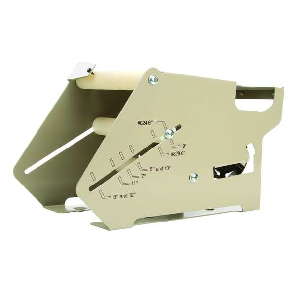 Tabletop Tape Dispenser, 6 in Max. Tape Width. 5 3/4 in Tape Core Dia, Metal, Gray