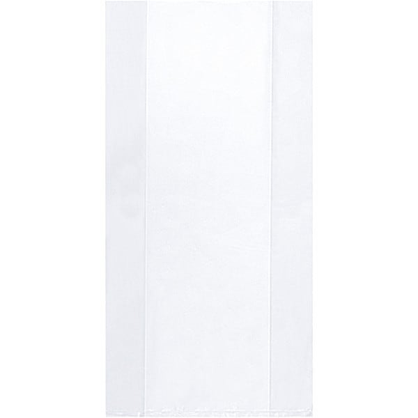 Gusset Reclosable Poly Bags, 12" x 4" x 18", 2 mil, 500 PK
