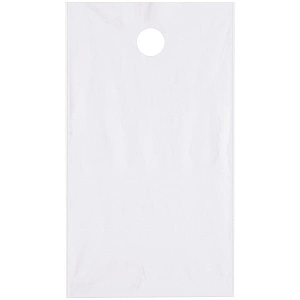 Poly Bags W/Doorknob Handle, 9" x 14", 1.5 mil, Clear, 1000 PK